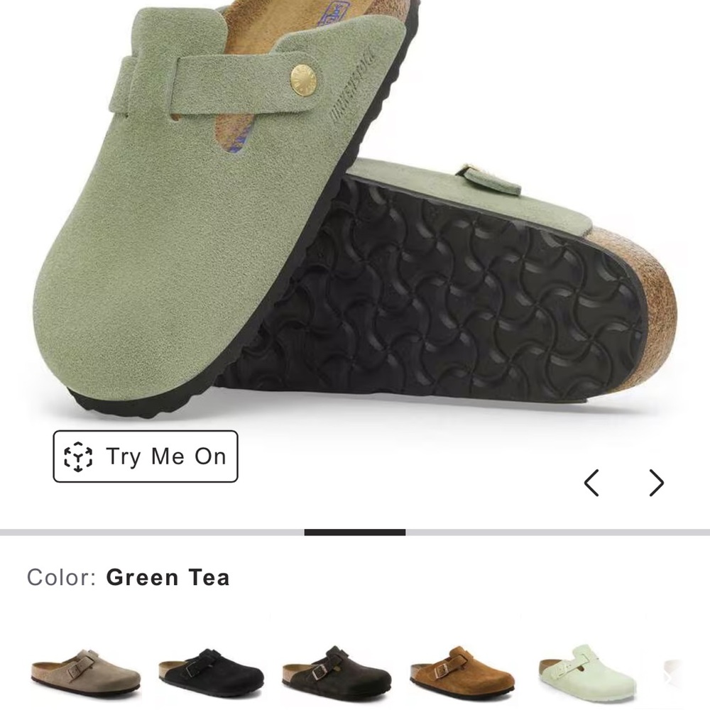 Birkenstock Boston soft footbed Green Tea